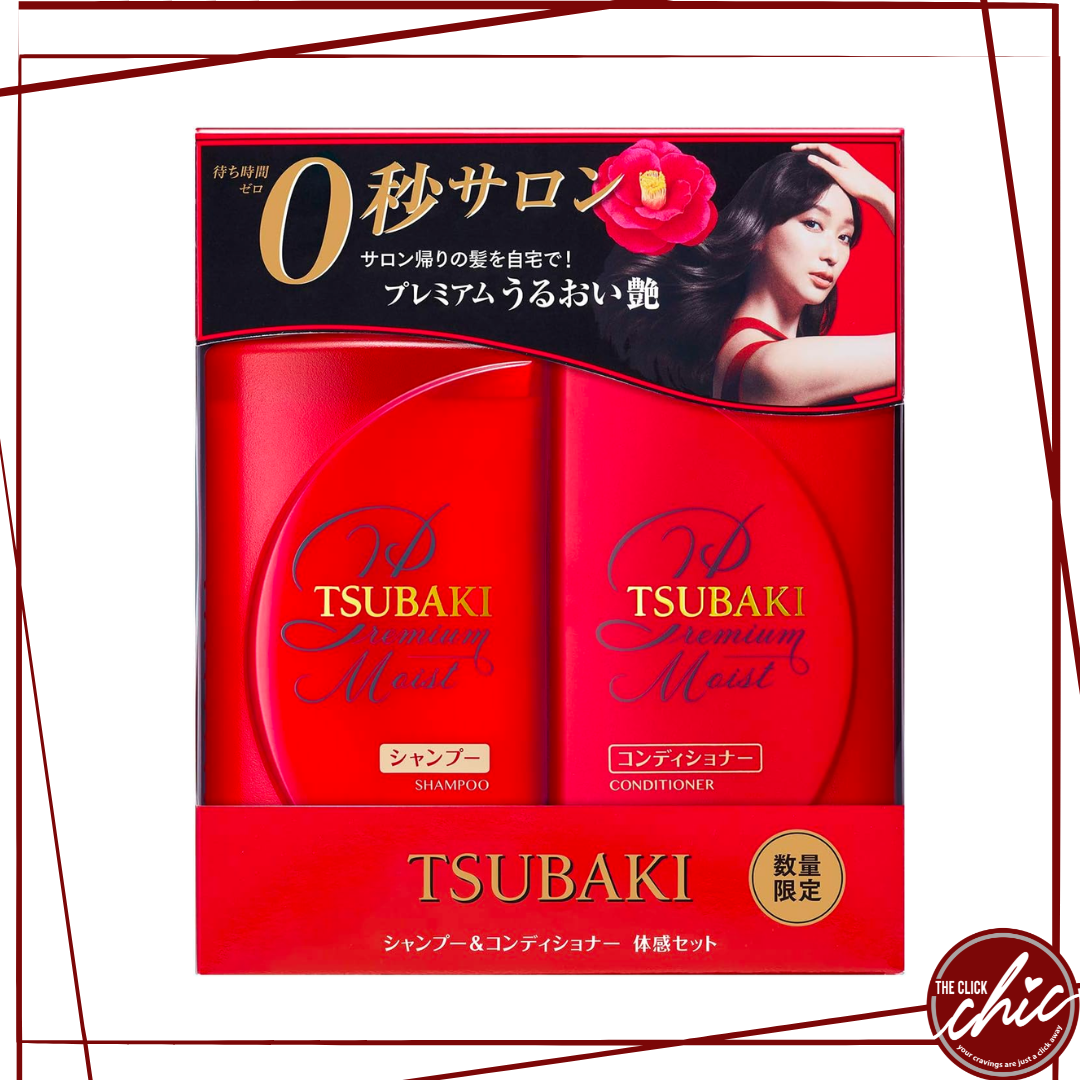 TSUBAKI Premium Moist Trial Set, Fresh Floral Fruity Scent