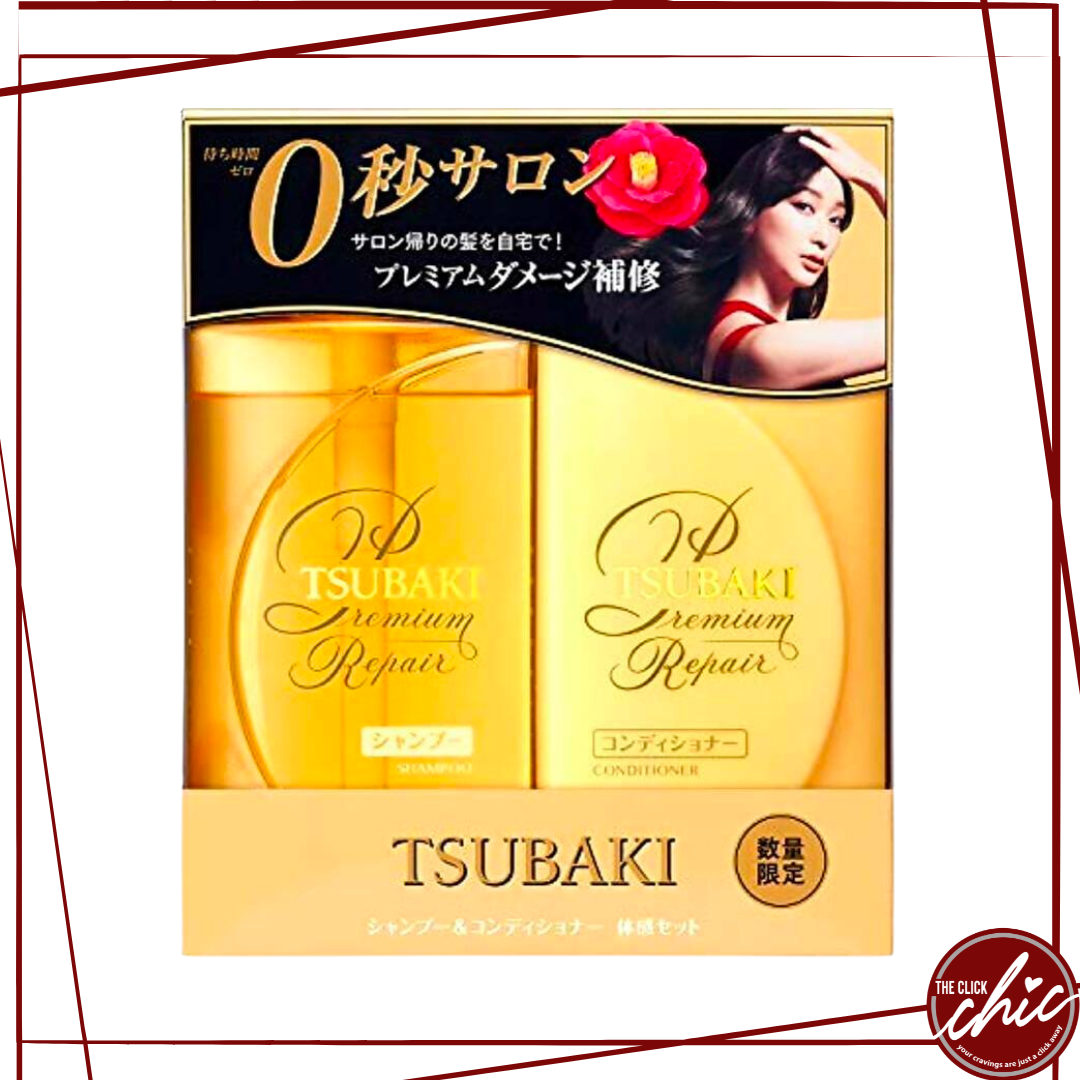 TSUBAKI Premium Repair Hair Trial Set, Fresh Floral Fruity Scent