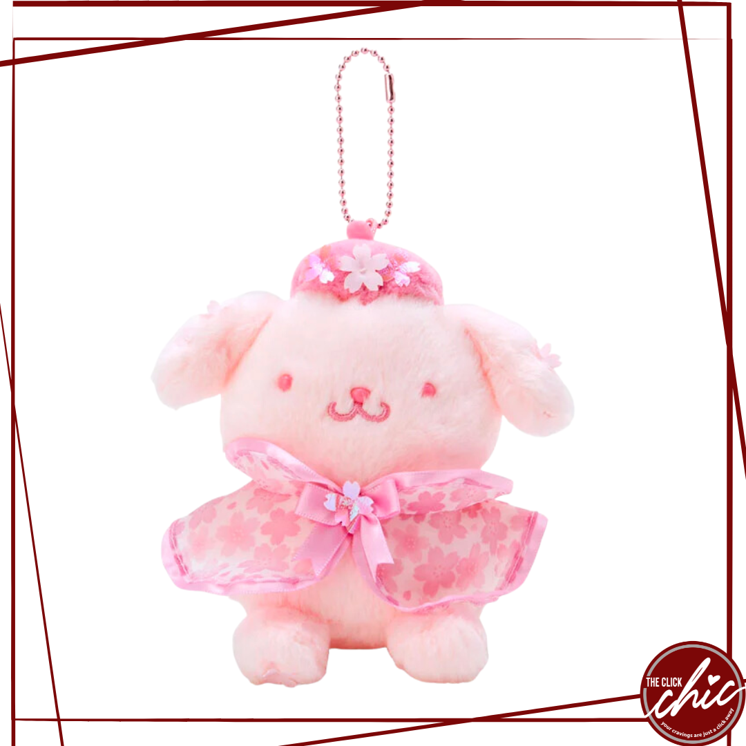 Pre-order: Pompompurin Sakura Plushie Keychain