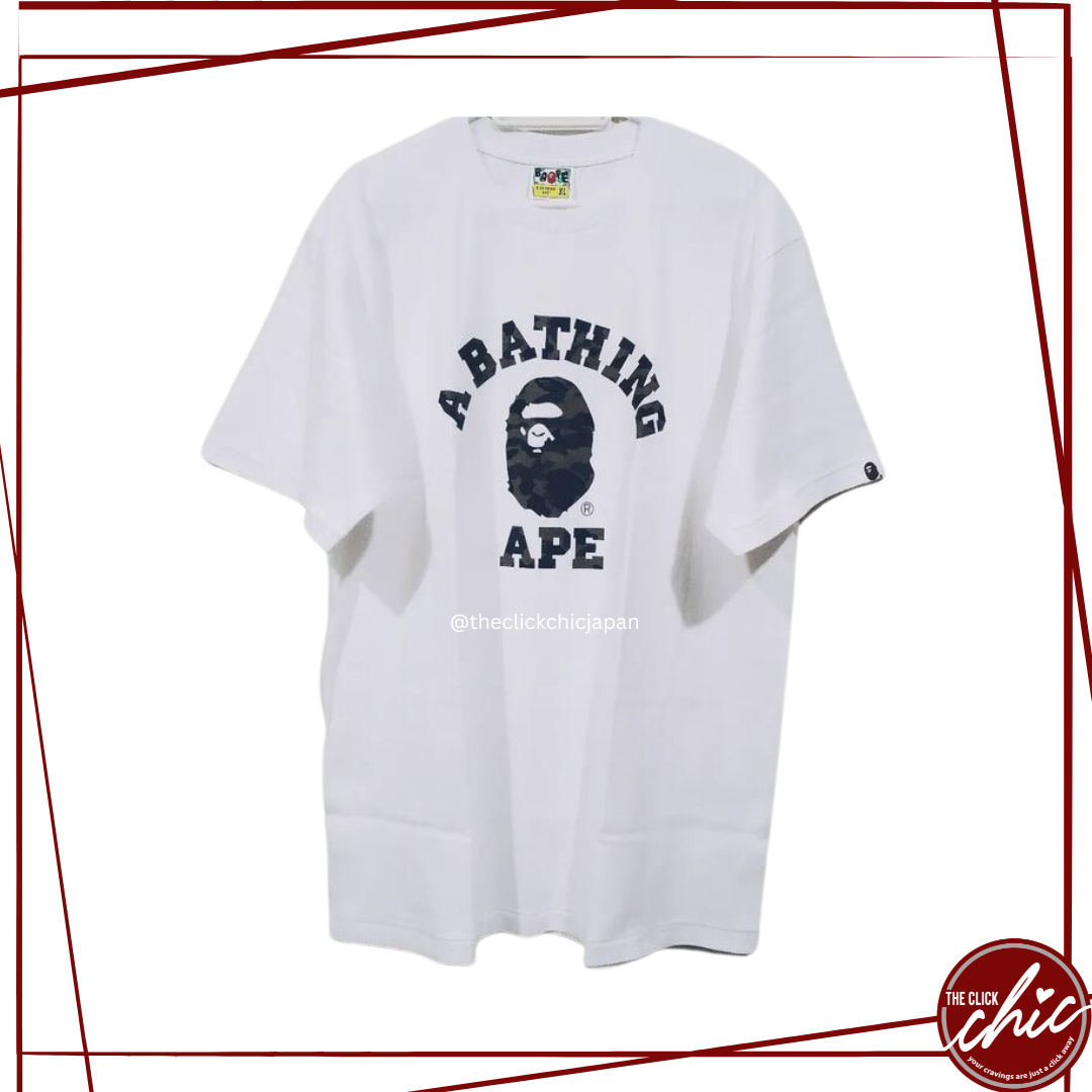 APE Head | A Bathing Ape | Black Print White Body