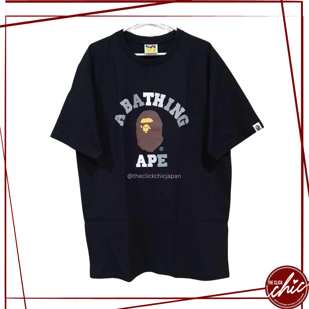 APE Head | A Bathing Ape | Black Silver Print Black Body