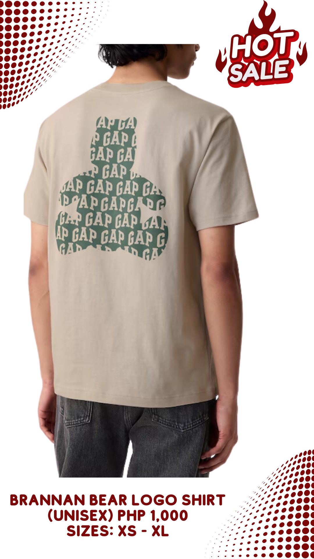 Beige Brannan Bear Gap Logo (Unisex)