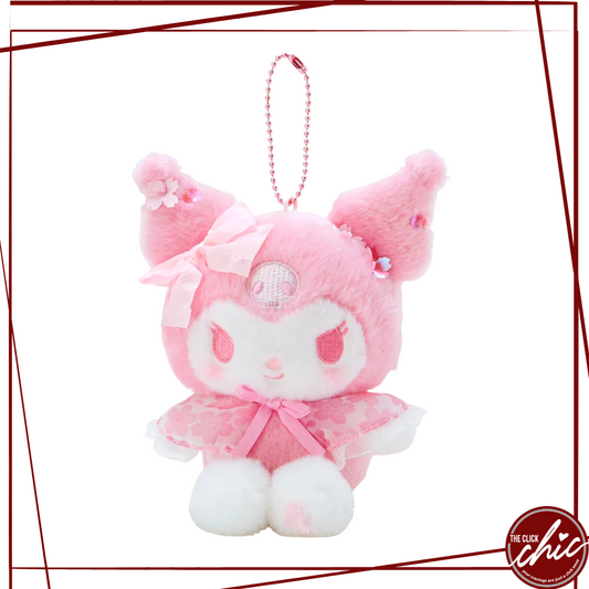 Pre-order: Kuromi Sakura Plushie Keychain