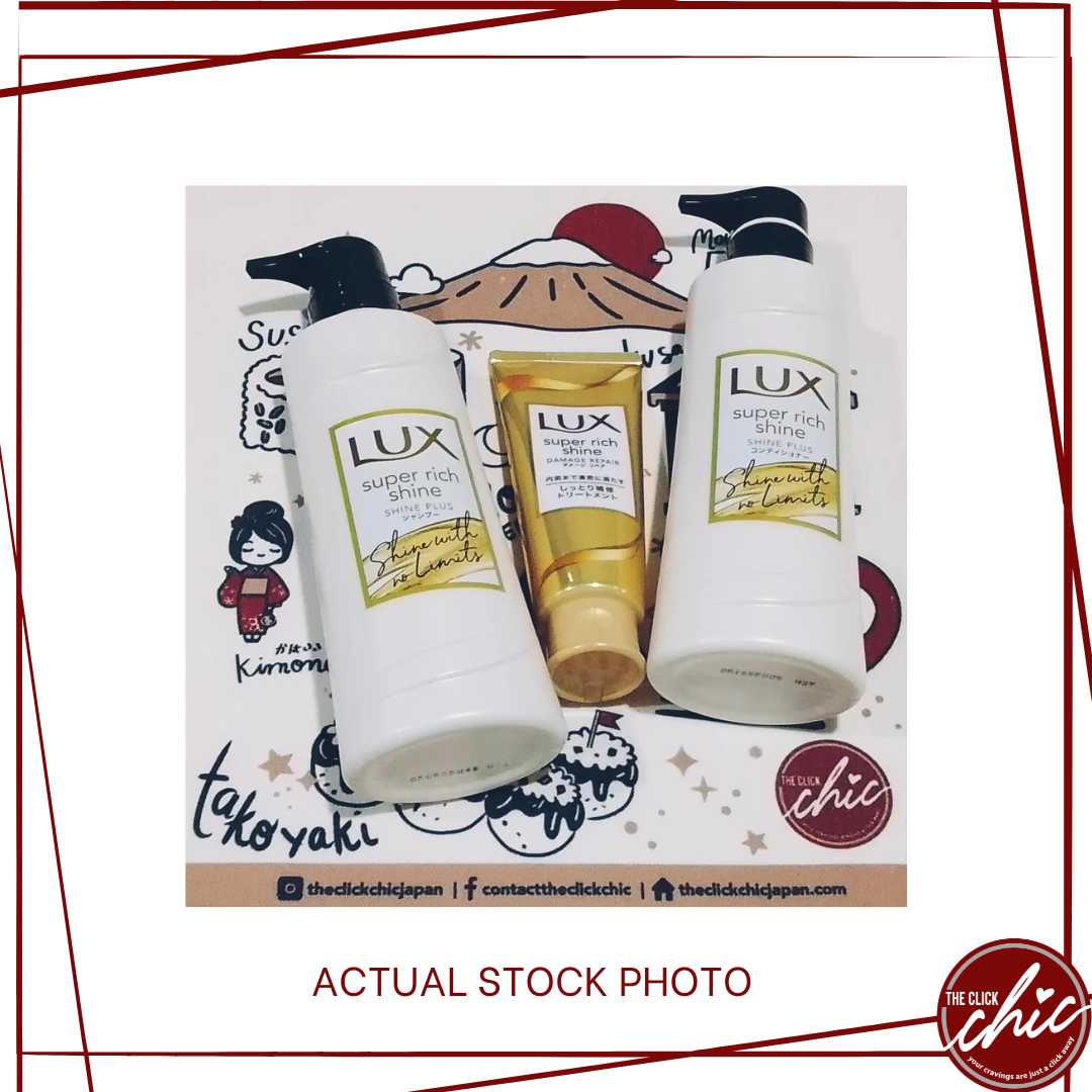 Lux Super Rich Shine Plus Shampoo Conditioner Moisturizing Pump Pair + Bend Care Treatment