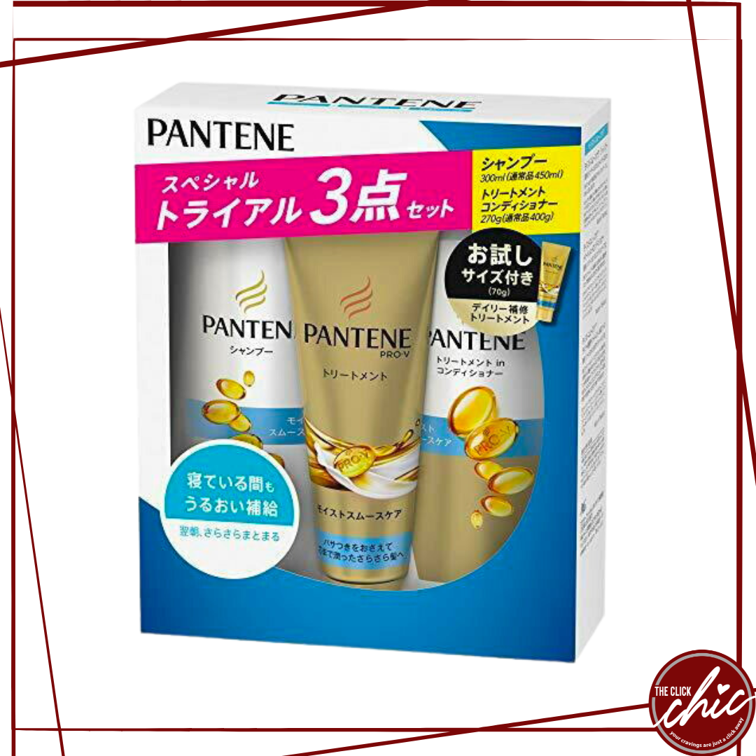 Pantene Moist Smooth Care Trial Pump 3 Step System Pack