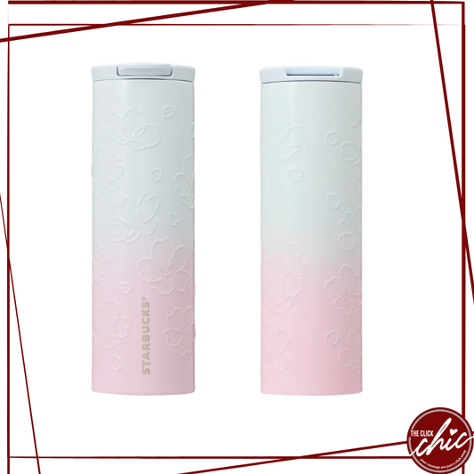 Starbucks Japan Sakura 2022 Stainless Tumbler Emboss Bloom 473ml