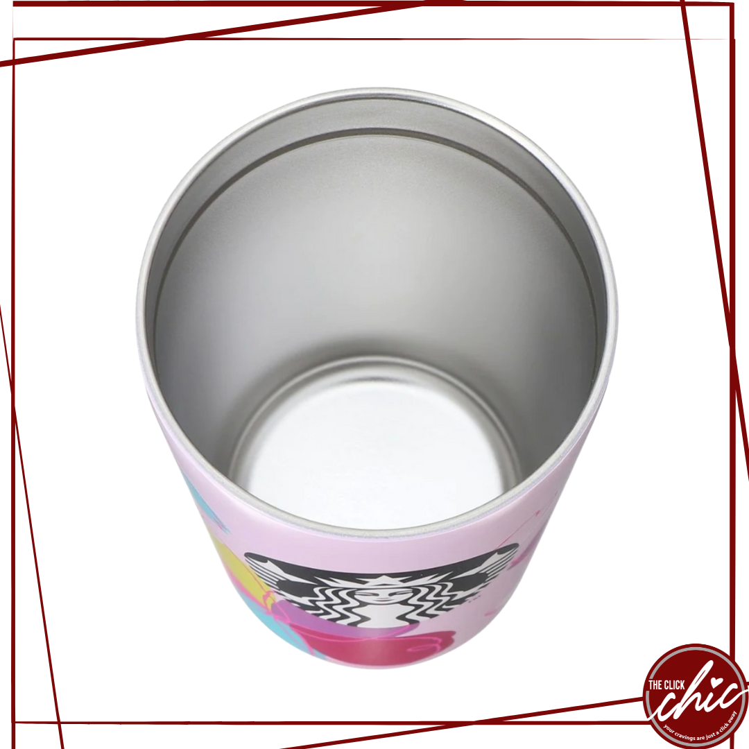 Pre-order: Stainless Steel TOGO Cup Tumbler Colourful Petal 355ml