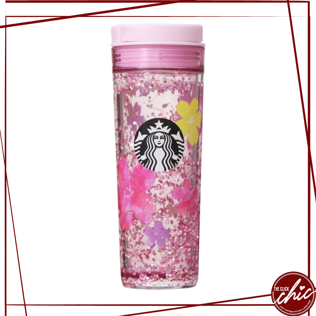 Pre-order: Water Tumbler Pink Glitter 473ml