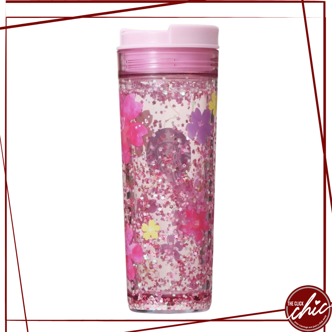 Pre-order: Water Tumbler Pink Glitter 473ml