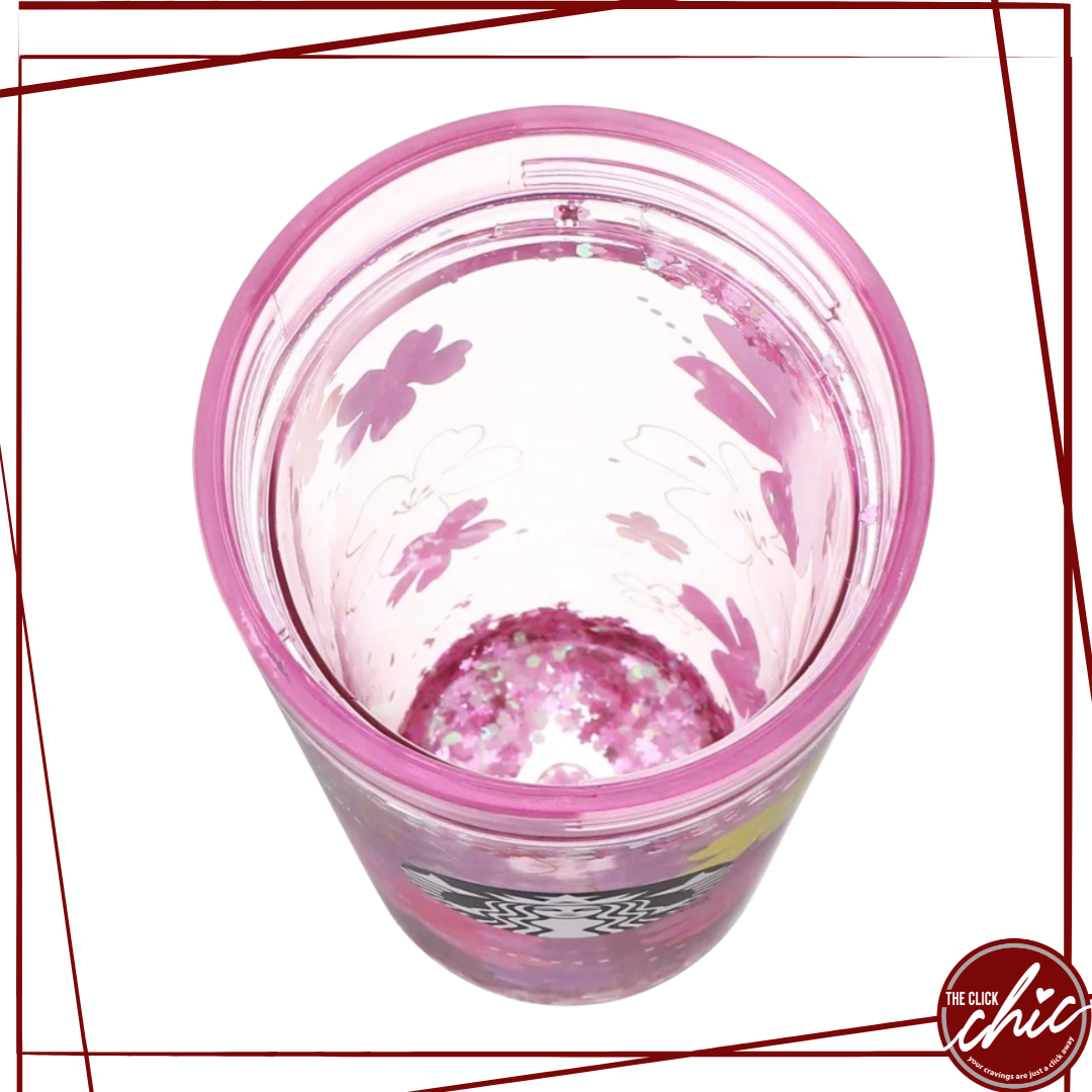 Pre-order: Water Tumbler Pink Glitter 473ml