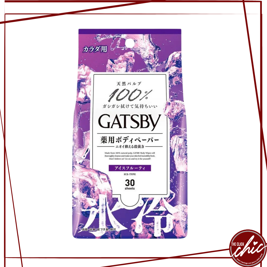 Gatsby Cooling Wipes Ice Fruity 30 Sheets