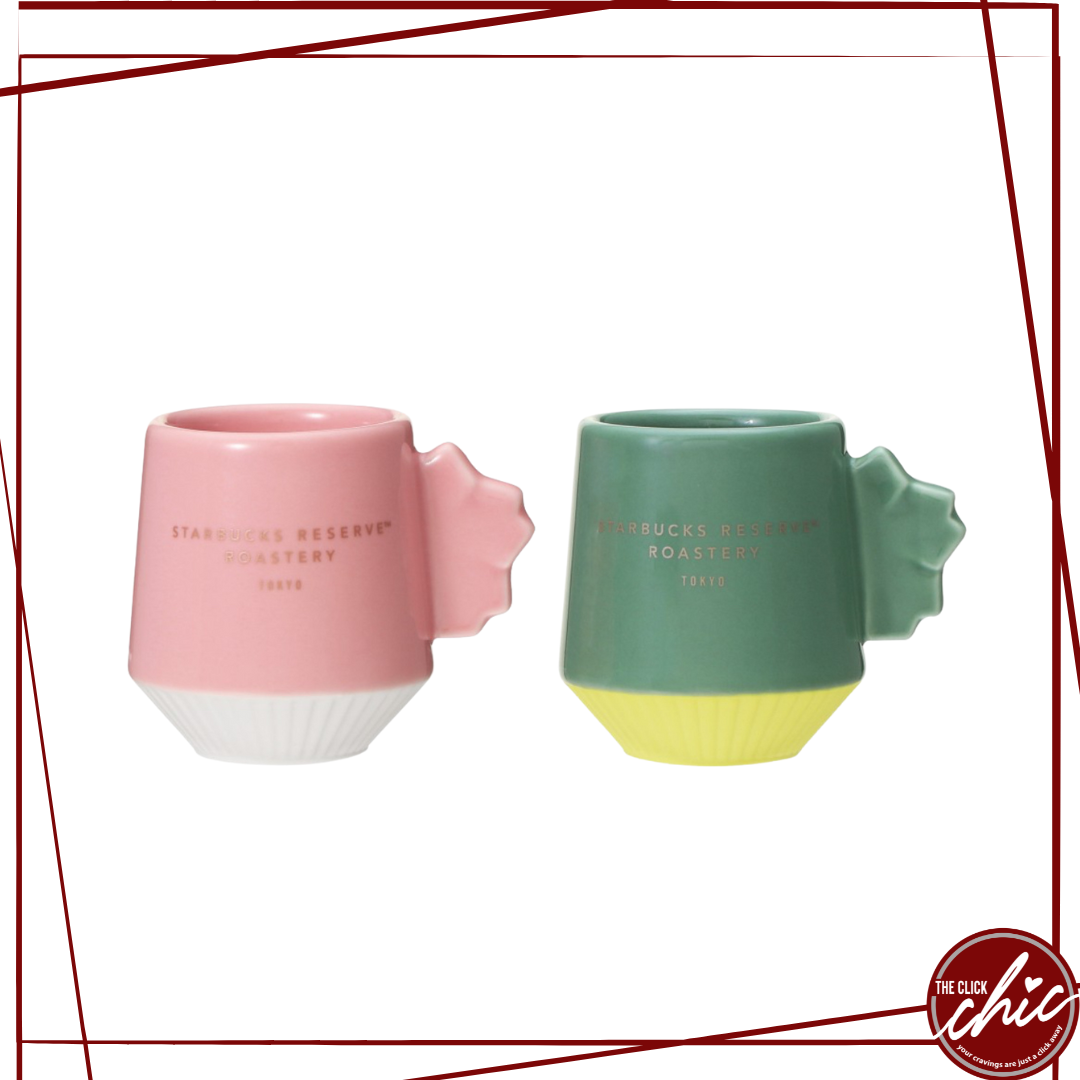 Pre-order: Starbucks Japan Reserve Pleated Demi Set Pink & Green