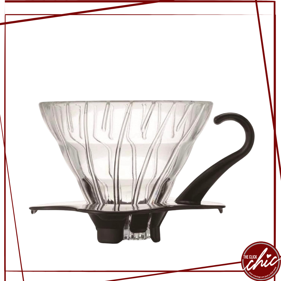 Hario V60 01 Heat-resistant Glass Transparent Coffee Dripper Black Coffee Drip for 1-2 Cups