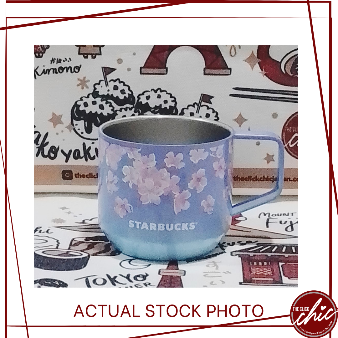 Starbucks Japan Sakura 2023 Stainless Steel Mug Blue 430ml